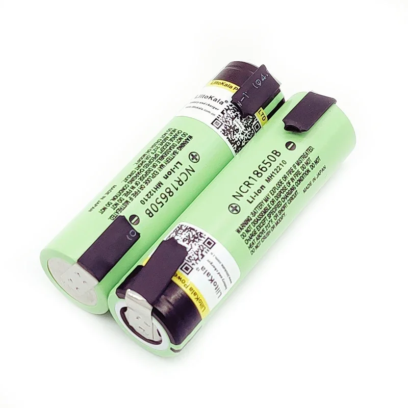 Caliente Liitokala 100% nuevo Original NCR18650B 3,7 v 3400 mah 18650 batería recargable de litio soldadura baterías de hoja de níquel