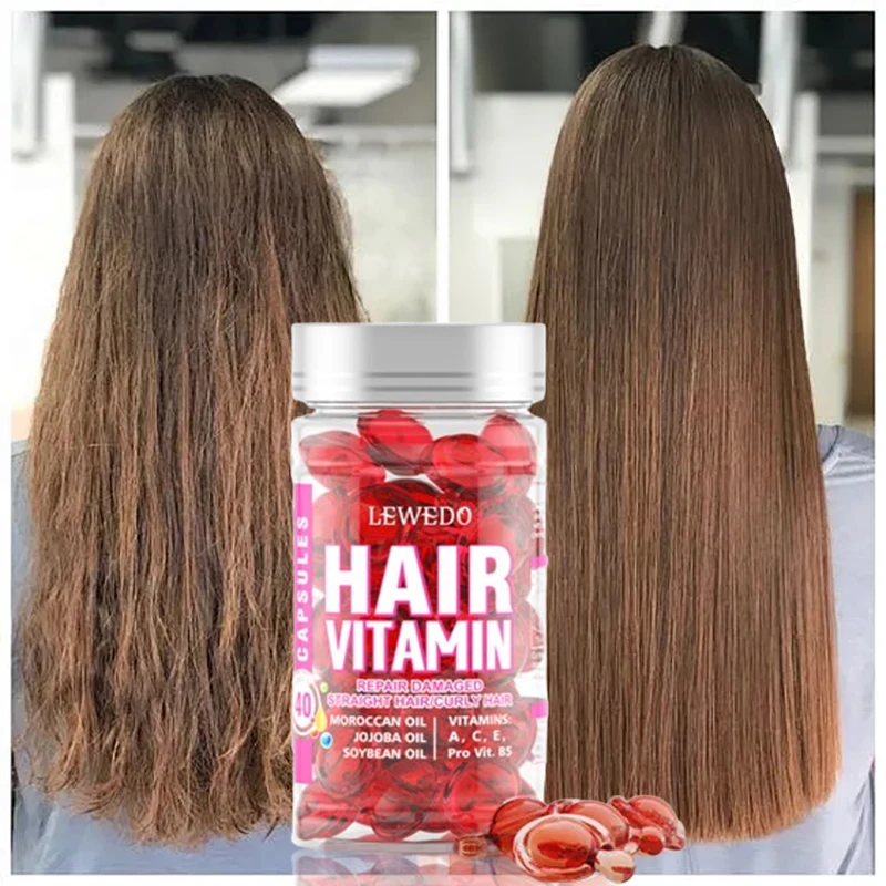 Keratin Vitamins Hair Capsules Hair Care Essence Repair Damage Hair Mask Frizzy Hair Deep Nourishing  Smooth Shiny Hair Care