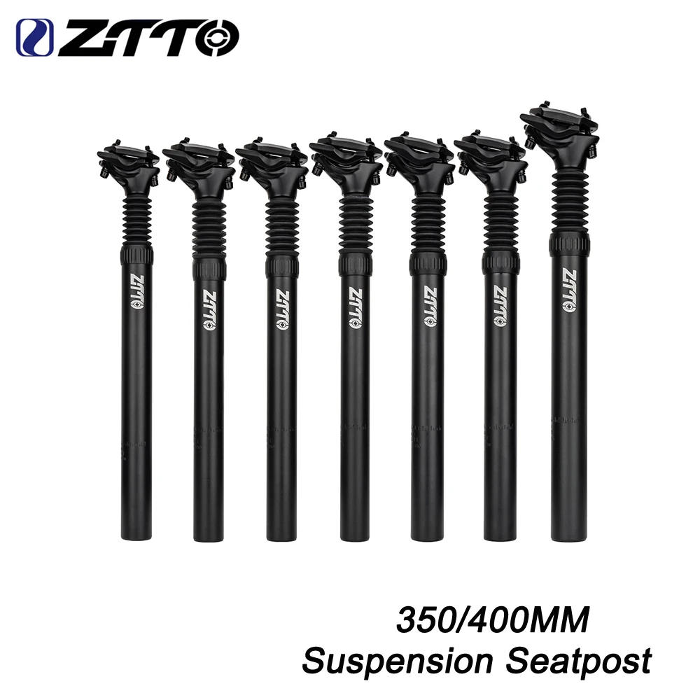 ZTTO Bike 25.4 27.2 28.6 30 30.4 30.9 31.6*350L Suspension Seatpost Shock Absorber damping Seat Tube 33.9*400L Bicycle Seat Post