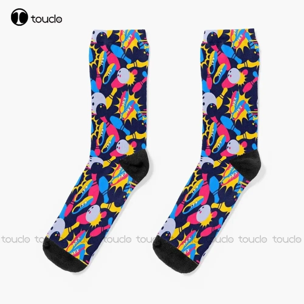 

Bowling Ball Socks Womens Hiking Personalized Custom Unisex Adult Teen Youth Christmas Gift Street Skateboard Socks