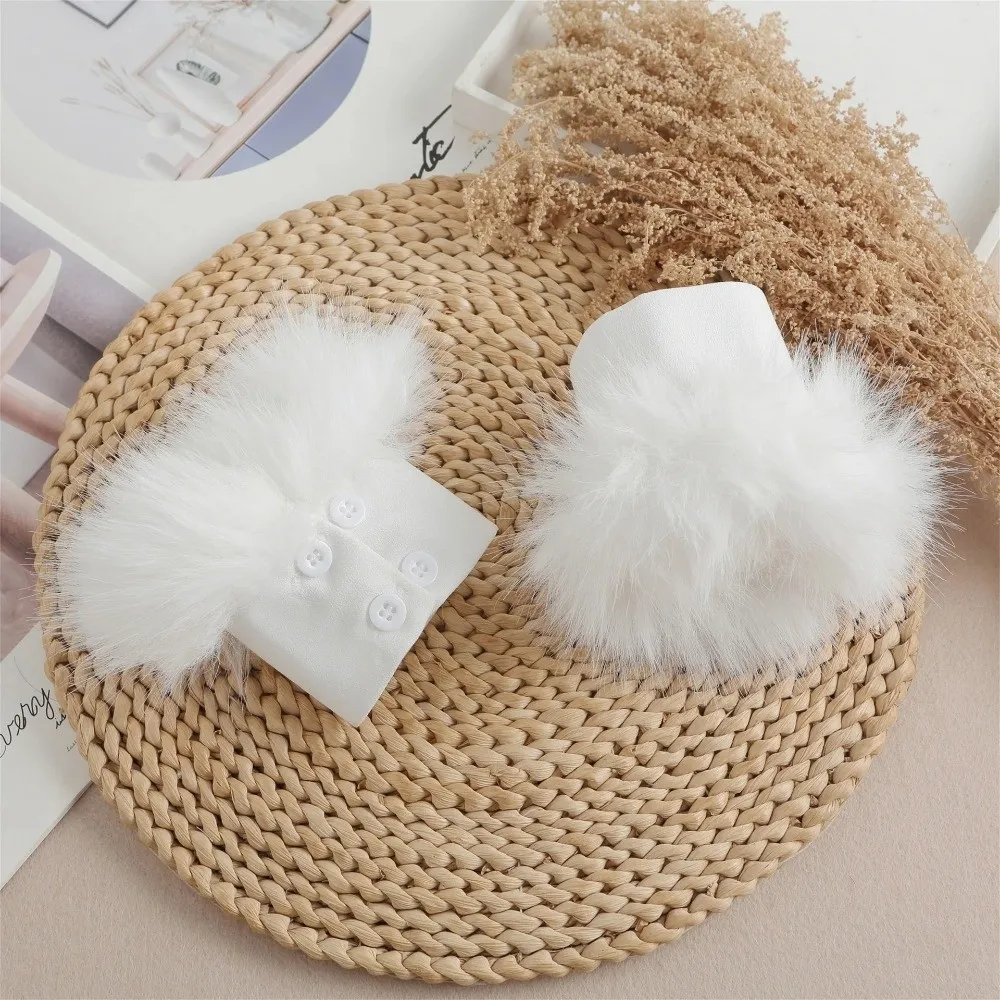 

Decorative Windproof Fake Cuffs Soft Fluffy Elegant Warm Fur Decorative Sleeves Sleeves Women