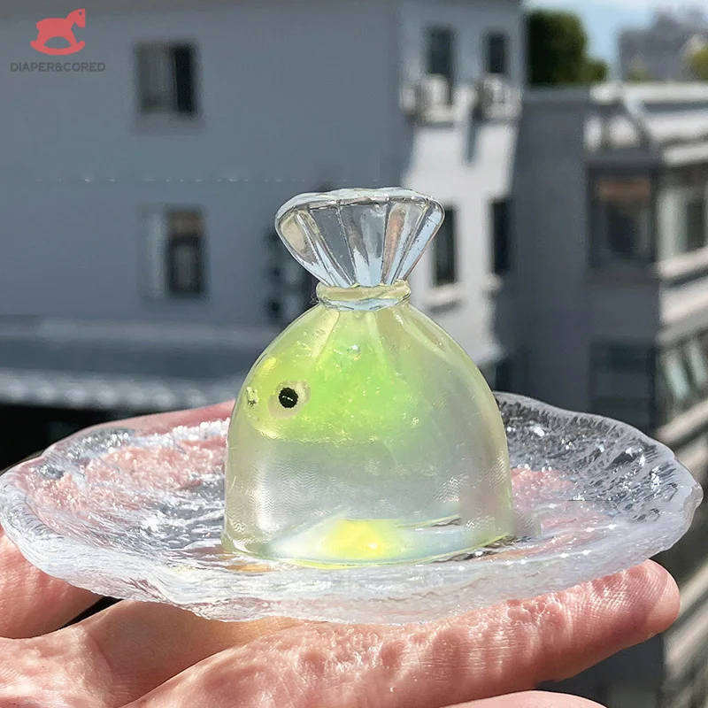 

1pcs Cute Goldfish Bag Mochi Soft Rubber Squishy Toy Goldfish Pinching Slow Rebound Decompression Vent Toy Stress Release Gift