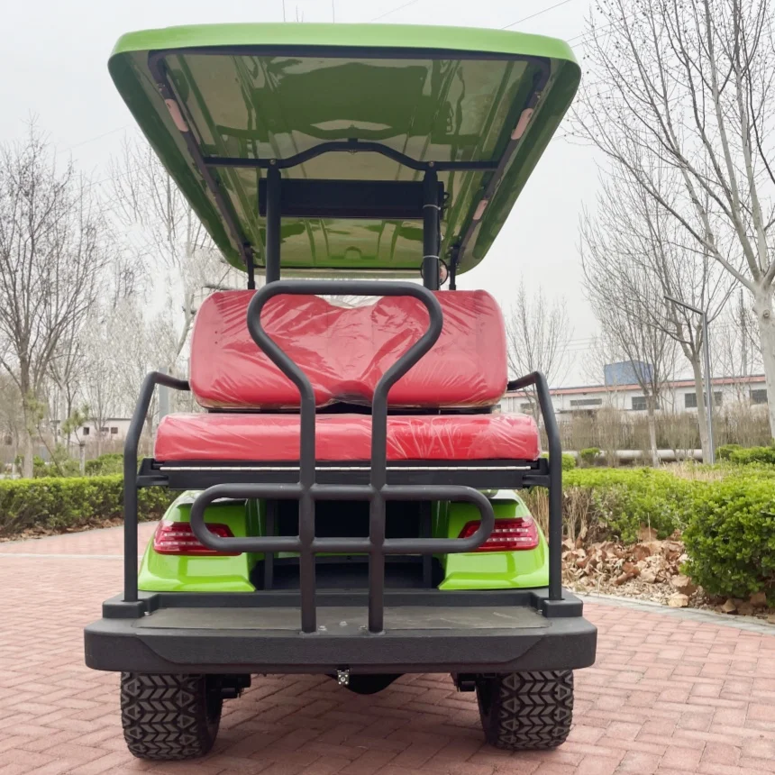 

Electric Golf Cart Aluminum Alloy Wheels Golf Bag Straps And Basket Electric Golf Cart Battery 72V/120AH Battery Golf Cart