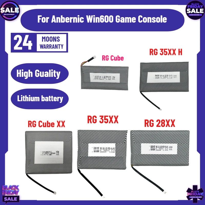 

High-Efficiency Battery for Anbernic Win600 Game Console RGCube RG552 RG35XX H RGCube XX RG35XX RG28XX RG35XX PLUS