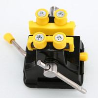 Mini DIY Aluminium Alloy Adjustable Engraving Table Bench Vise Clamp Rubber Suction Cup Polishing Bench Drill Tool