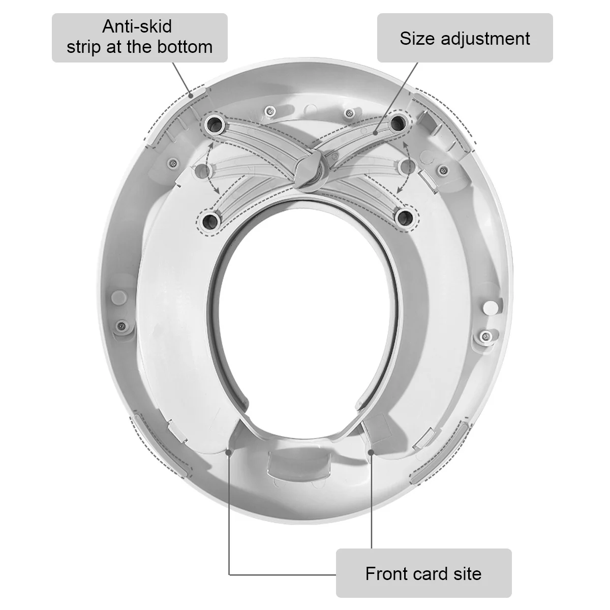 قطعة واحدة من مقعد تدريب المرحاض للأطفال الصغار، مقعد قعادة أطفال ملون خفيف الوزن مع مقابض قبضة للاستخدام الآمن وسهل الحمام للأطفال #6