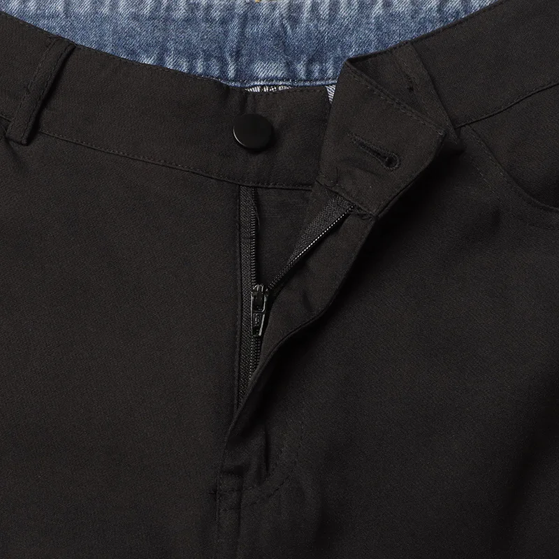 ANJY 秋の新女性のシックなファッション Y2K エレガントなハイストリートパッチワーク非対称デニムパンツカジュアルヴィンテージストレートジーンズ A7203