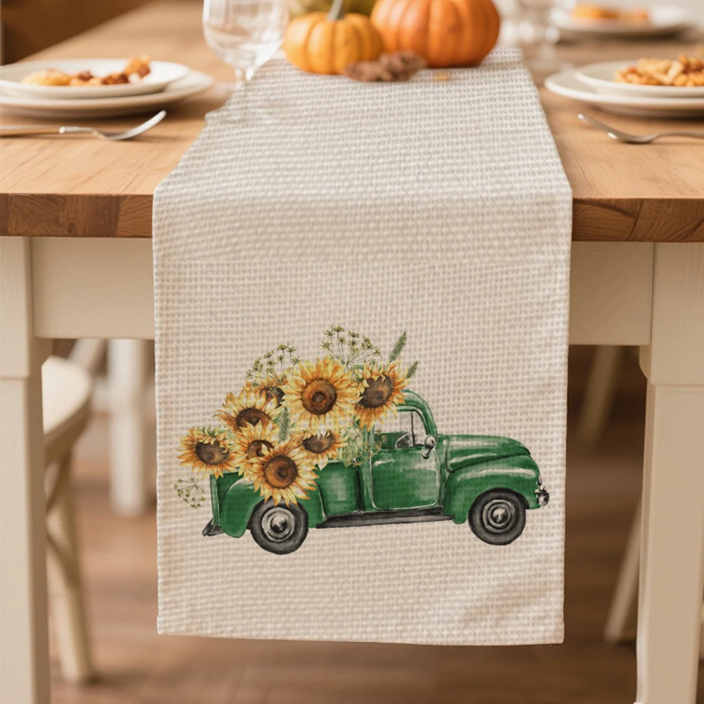 

autumn table runners for dining Table decoration and accessories table runner for Thanksgiving Day tablecloth party decoration