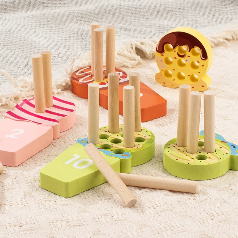 Rompecabezas de educación temprana, ayudas para la enseñanza, palos, palos de aprendizaje digital, emparejamiento, entrenamiento enfocado, juguetes de iluminación de matemáticas