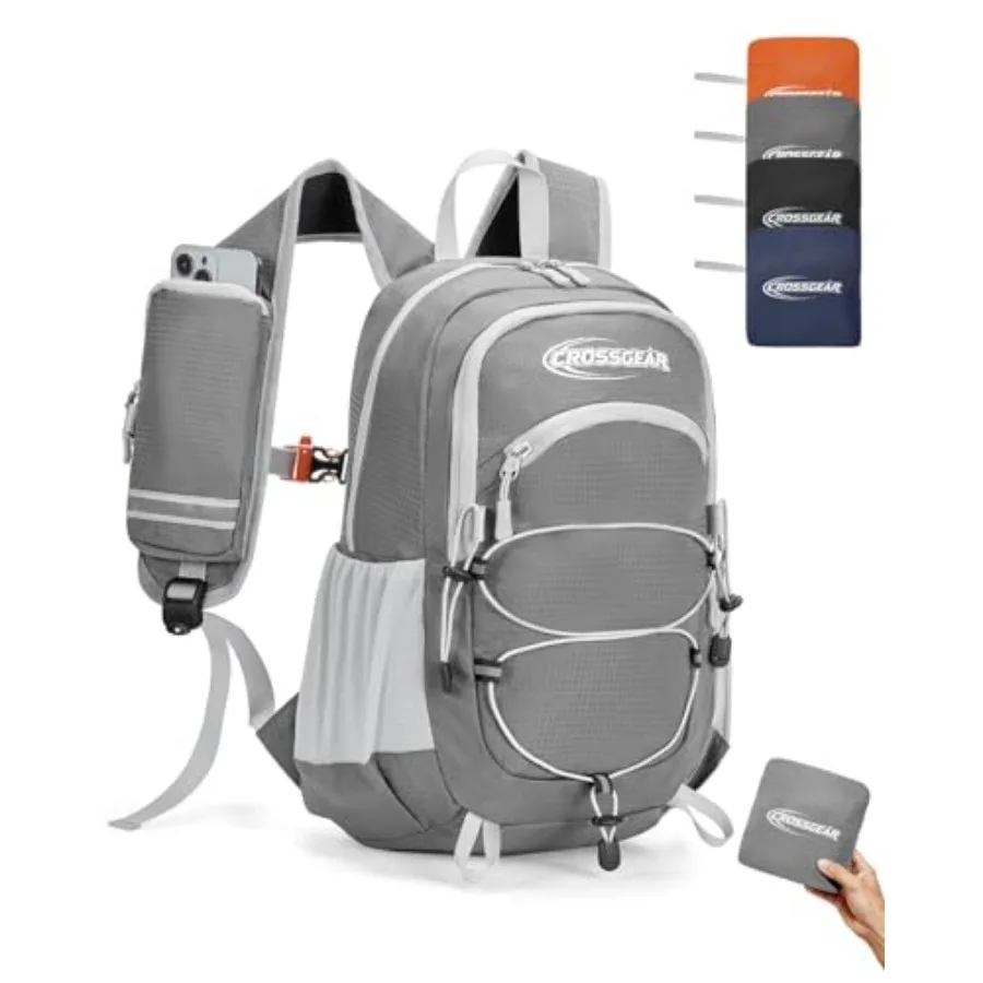 

Packable Hiking Backpack, 24L RFID Lightweight Foldable Daypack, Nylon Fabric, Multiple Pocket, Water-Resistant for Men Women T
