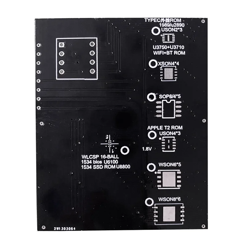 3X T2 ชิปอ่านและเขียน Bios Socket สําหรับ Air T2 Ssd Rom Typec Rom Holder-ใหม่
