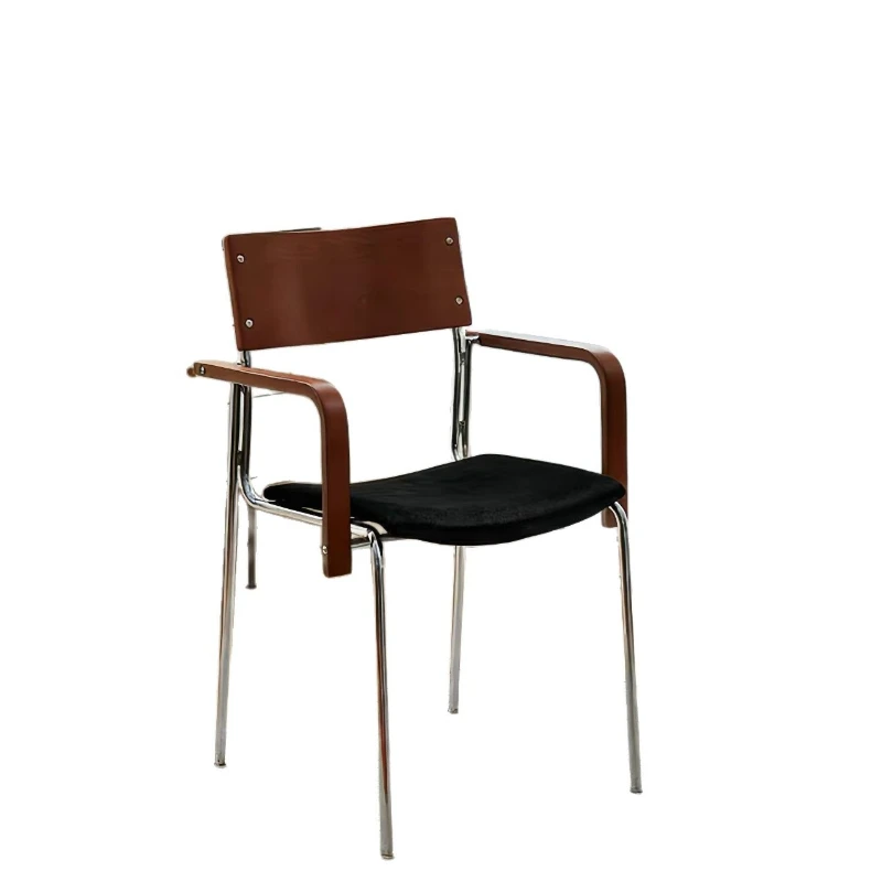 LTT retro solid wood dining chair home backrest restaurant stool creative Bauhaus lounge chair
