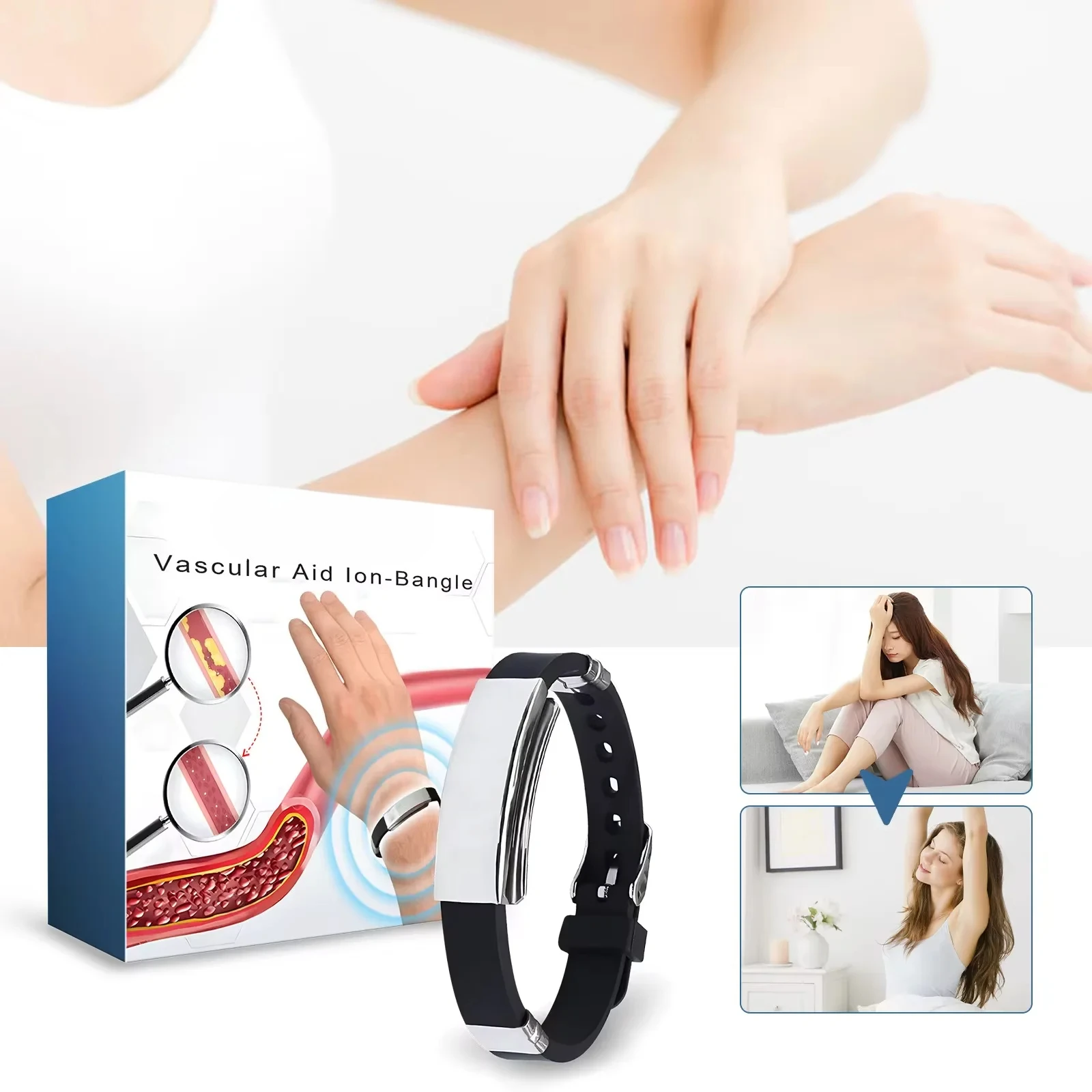 سوار الأيونات القوية يعزز الدورة الدموية وتحسين الدوخة والانزعاج وتخفيف التعب وآلام الإجهاد والمساعدة في النوم 2026 #4