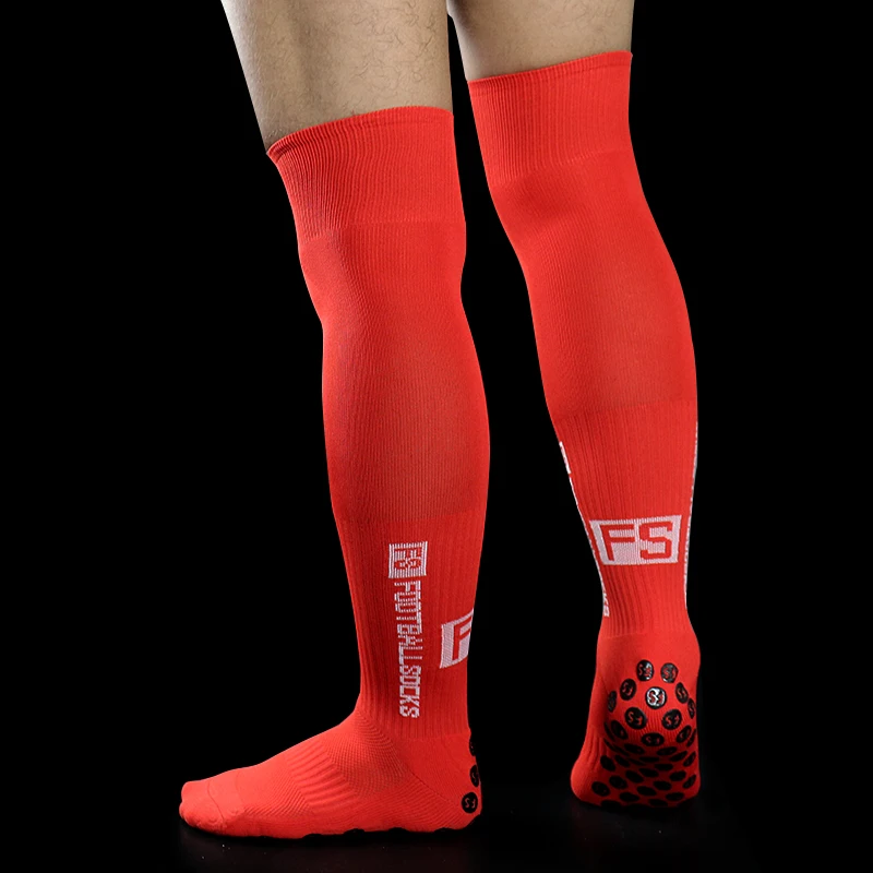 Neue lange FS-Fußballsocken für Herren und Damen, Sport, rund, Silikon, rutschfester Griff, Fußballsocken – Detail 5
