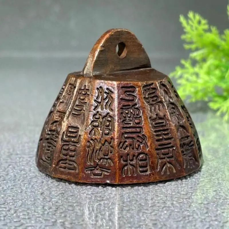 Vintage Brass Standard Weight Retro Ancient Script Seal Feng Shui Office Home Decor Calligraphy Paper Press Stationery Ornament