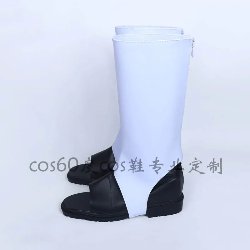 Anime Uchiha Obito Cosplay Shoes White Handmade Faux Leather Boots Carnival Party Halloween Boots