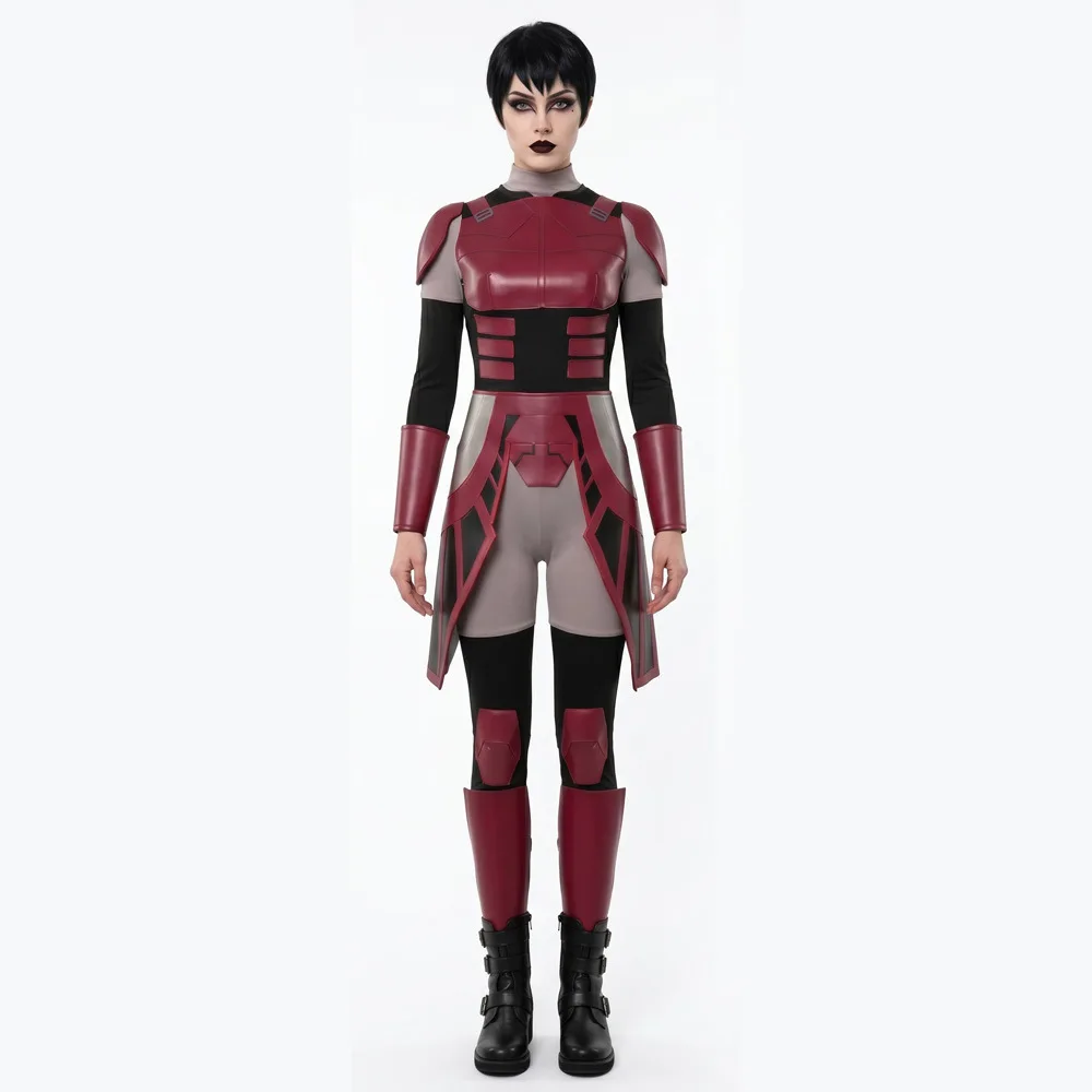 

SW Rook Kast Red Uniform Cosplay Costumes Anime Character Halloween Party Costume Performance Clothes for Adult Women