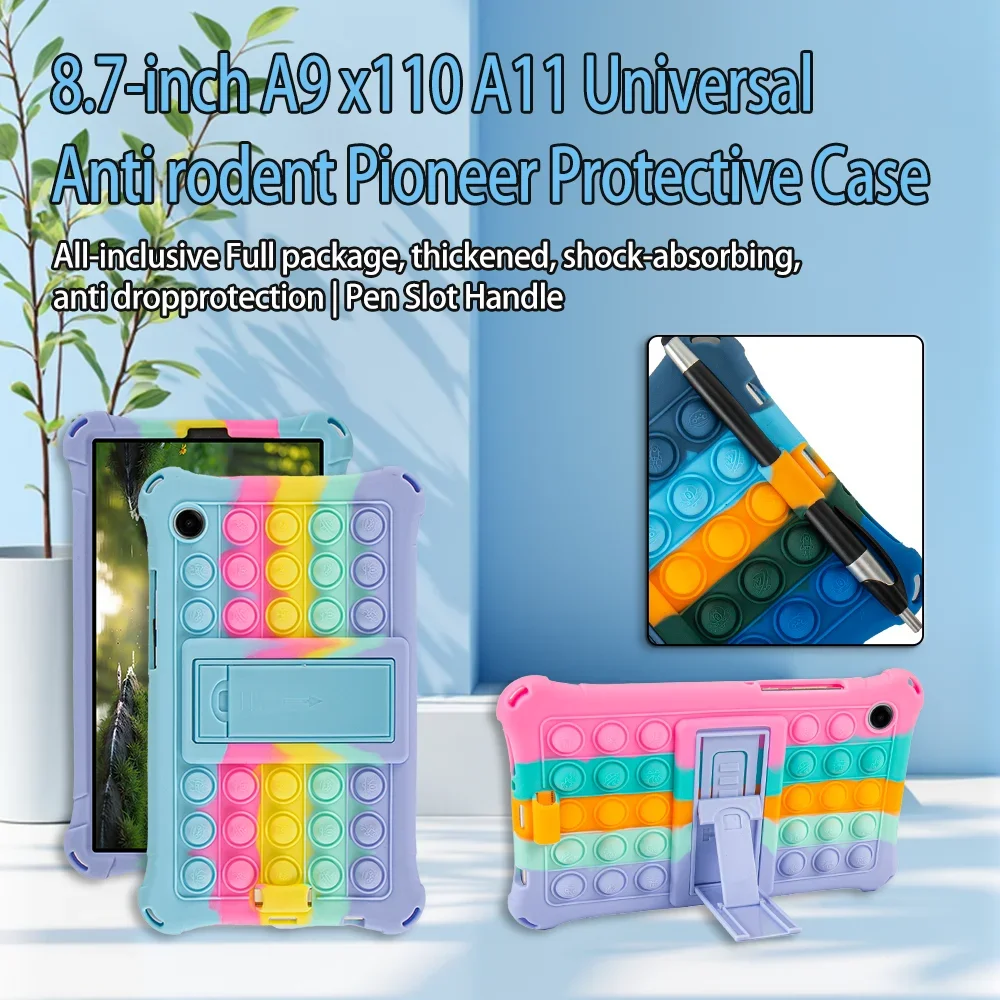 Case For Samsung Galaxy Tab A11 8.7inch X130 X135 A9 8.7'' SM-X110 X115 Soft Silicone Kids Tablet Cover