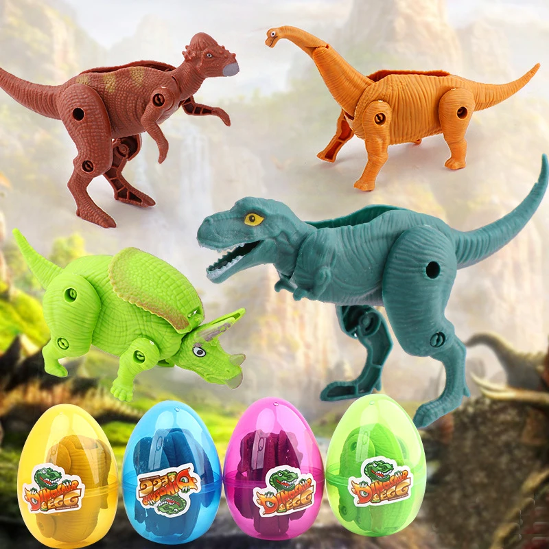 Children Puzzle Toys Jurassic Deformed Dinosaur Eggs Simulation Dinosaur Eggs Creative Deformed Dinosaur Toys Boys Birthday Gift