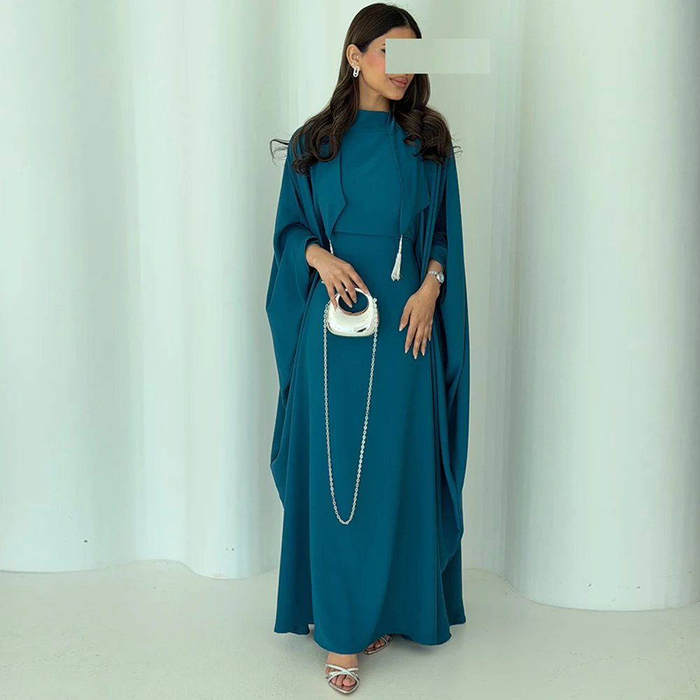 

Delicate Green Jersey Evening Dress Exquisite Long Sleeves Celebrity Gowns Delicate Tassel Customized Special Occasion Gowns