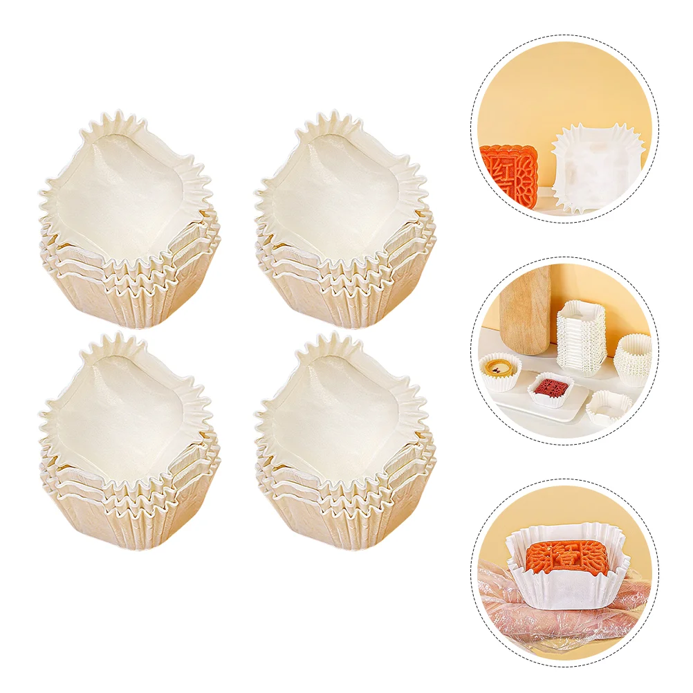 

1000pcs Square Paper Tray White Essential Baking Tool Versatile Cupcake Party Cupcake Liners Liners for Parties