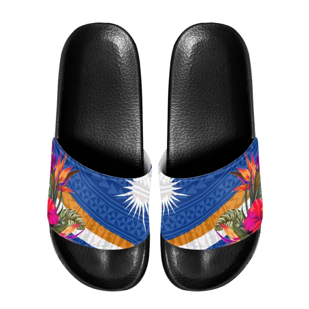 Belidome Polynesia Women's Slippers Marshall Island Kwajalein Flag Summer Home Bathroom Sandals for Ladies Flats Shoes Woman