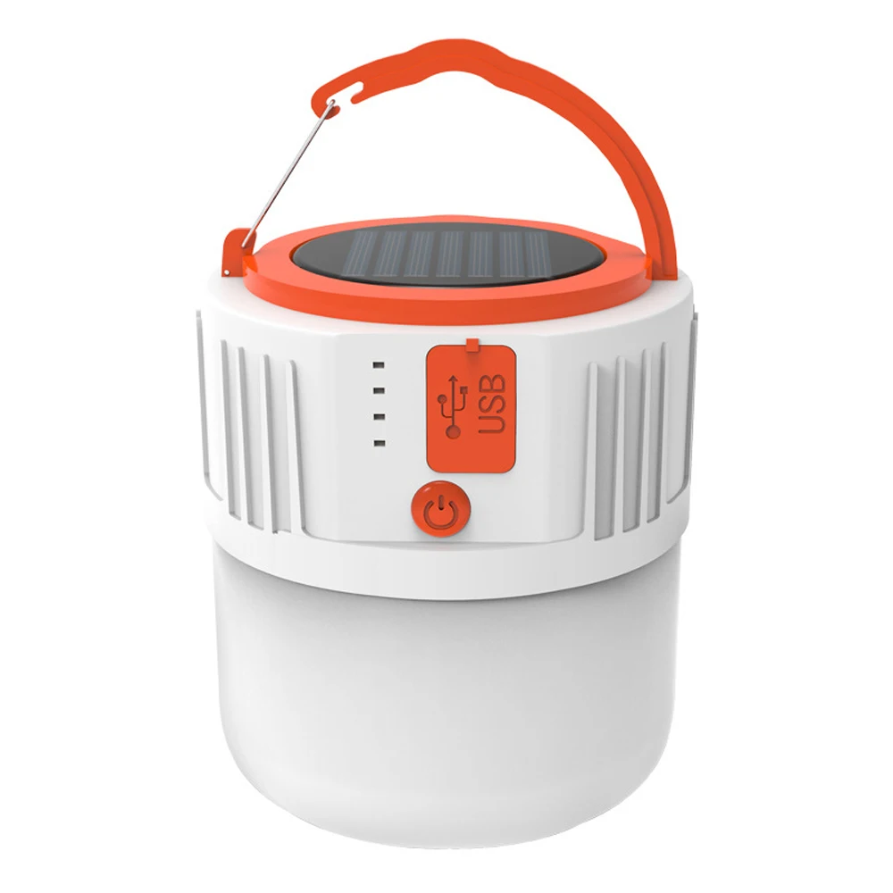 High Power Solar LED Camping Light USB Rechargeable Bulb For Outdoor Tent Lamp Portable Lantern Emergency Lights For BBQ Hiking