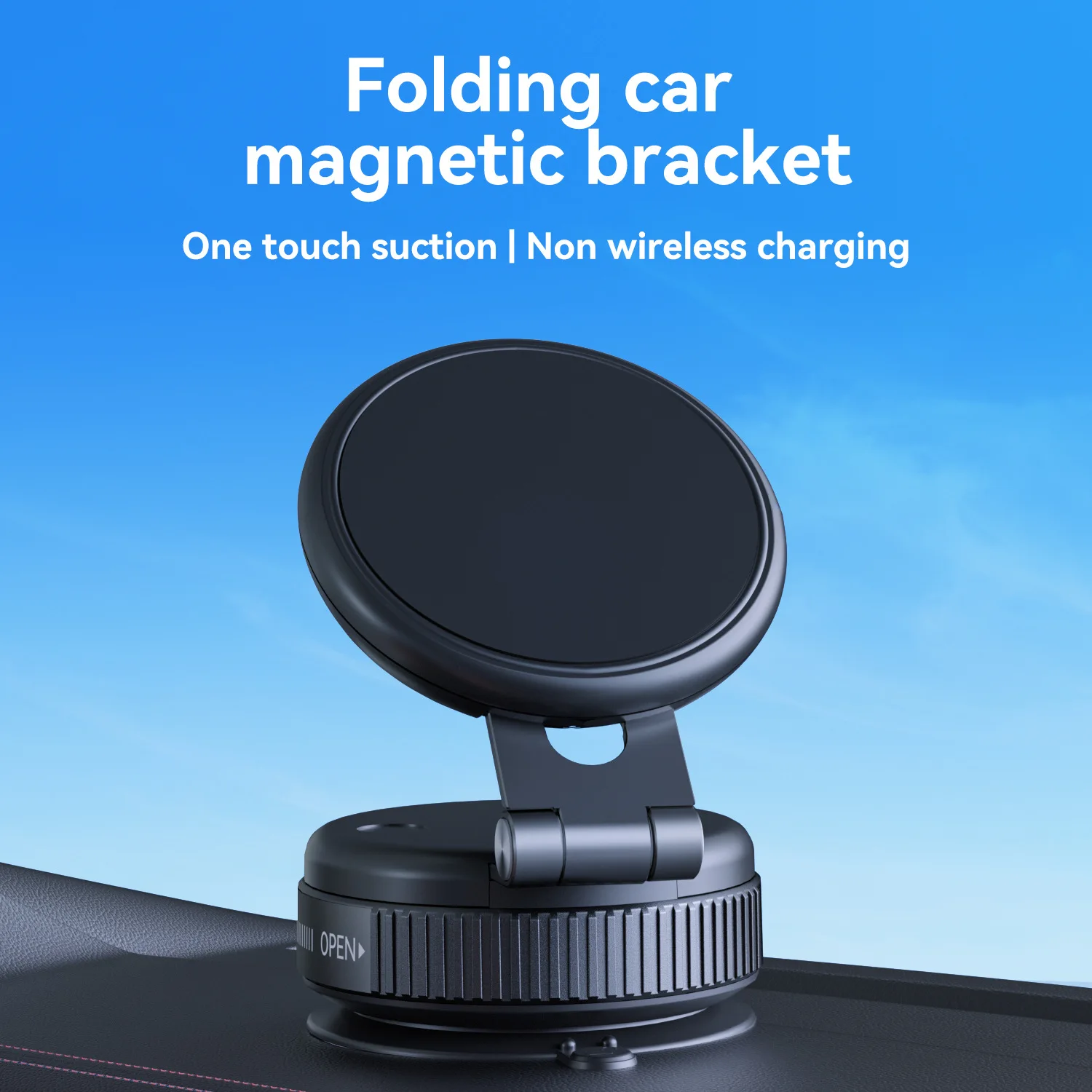 

For Magsafe Magnetic Vacuum Suction Cup Phone Holder Telescopic Folding Phone Stand Bracket Universal Mobile Support For Car
