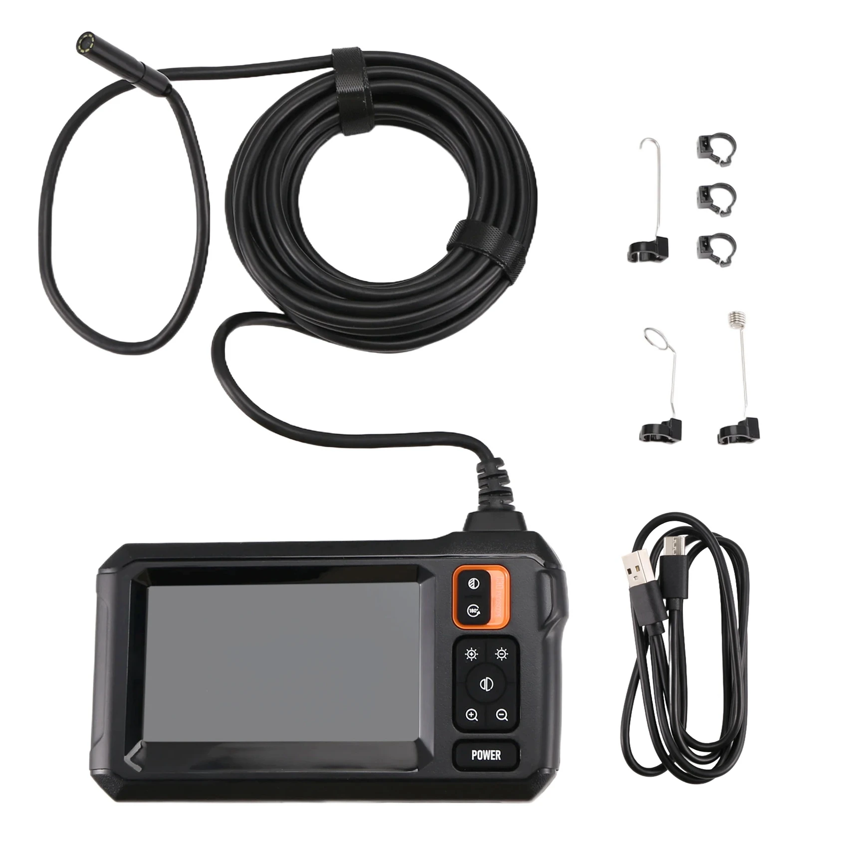 New Tech Industrial Endoscope Camera 4.3In IPS Screen 1080P IP67 Waterproof With Dual Lens For Pipe Sewer Inspection Car Repair