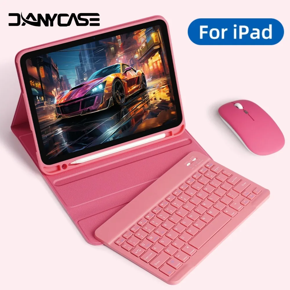 

Tablets Keyboard Case For iPad 10th 11th A16 Generation Air 11 M2 M3 M4 2026 Air4 Air5 10.9 Pro 11 Cover with Pencil Holder