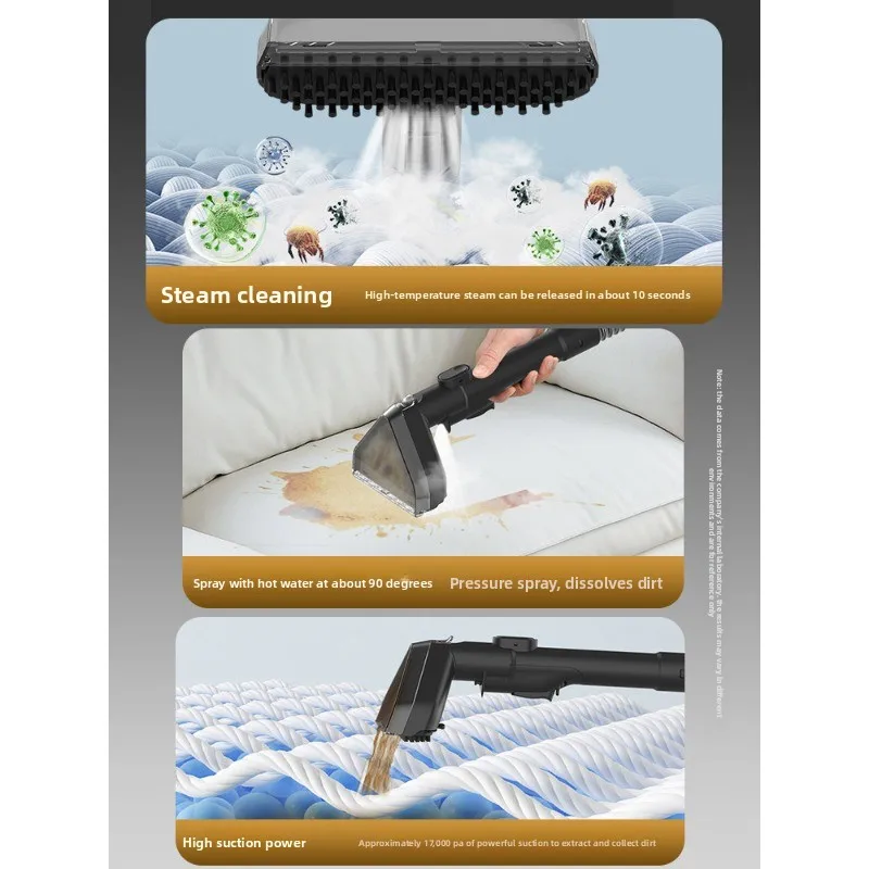 Household fabric machine high temperature steam multi-function hot water cleaning carpet sofa mattress cleaning