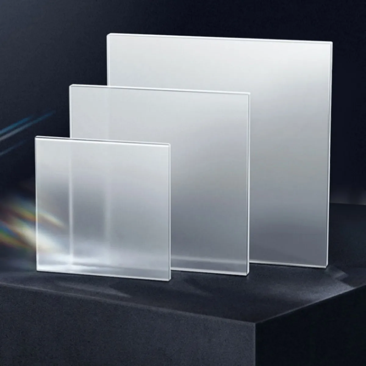 Frosted Transparent Plastic Sheet PVC Rectangle Matte Clear Plate 150mm - 300mm High-quality DIY Craft Flat Panel Materials