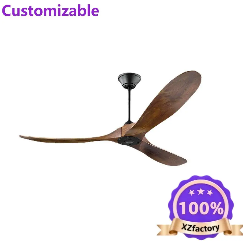 Factory Direct 2026 Ventilatore da soffitto americano retrò da 60 pollici ad alto vento, frequenza variabile, commerciale