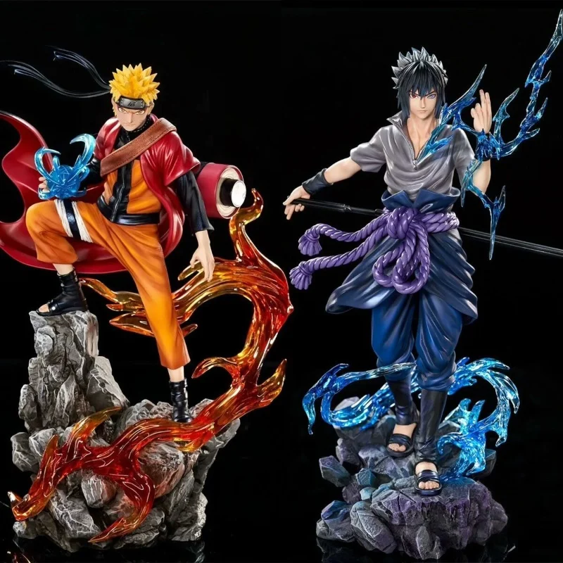 Nouvelle Figurine de dessin animé Naruto 27cm, Uzumaki Uchiha Sasuke, modèle d'action, Statue en Pvc, décoration de Table, jouet de collection, cadeau d'anniversaire