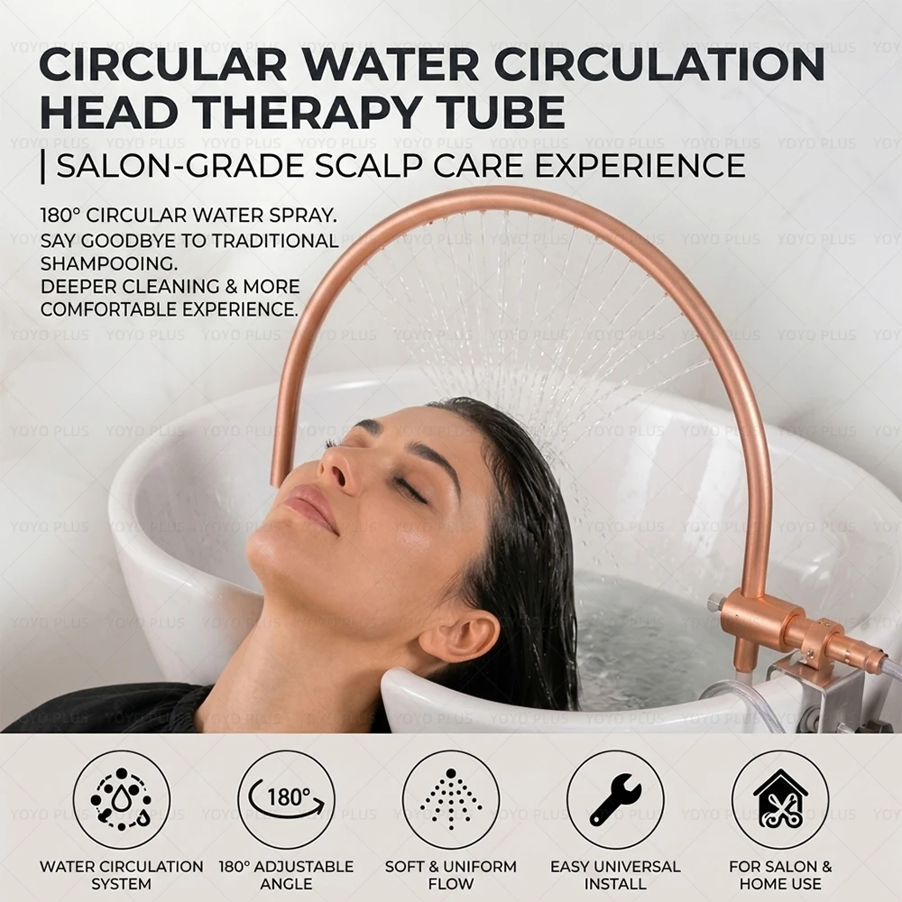 180 Degree Arc Design Waterfall Sprayer Frame Water Circulation Device for Salon Washbasin Barber Shop Hair Washing Accessories