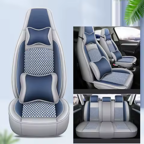 Car Seat Covers 5 Full Set Universal Seat Covers for Chevrolet Sonic ct6 Dodge Caliber Haval Dargo Cars Waterproof PU Leather