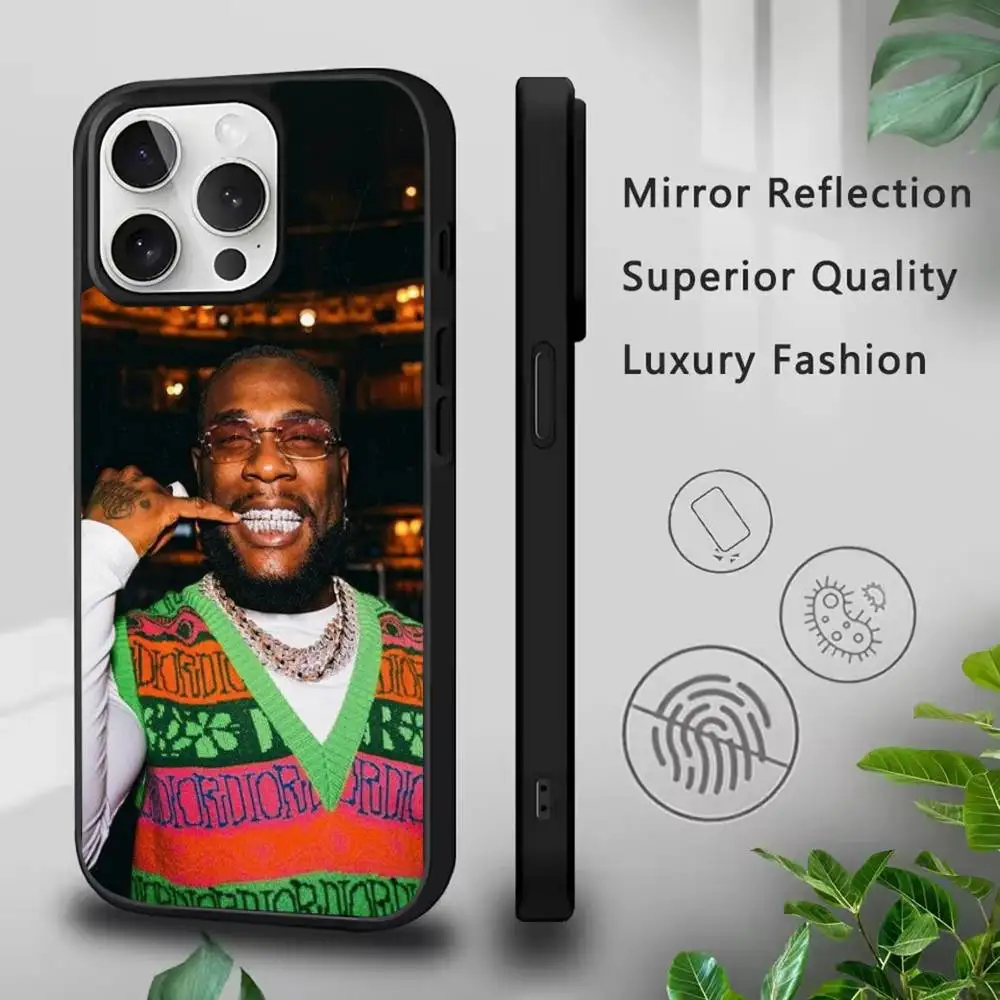 Casing Ponsel Singer B-Burna BoyS Untuk iPhone 17,16,15,14,13,12,11,Pro,Max,Plus,Mini,SE4,E Pengisian Daya Nirkabel Magnetik Magsafe