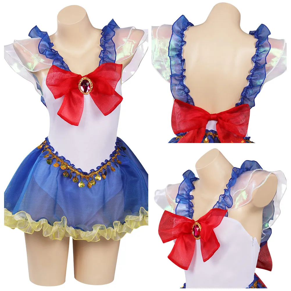 

Tsukino Usagi Swimsuit Cosplay Costume Jumpsuit Swimwear Halloween Carnival Suit