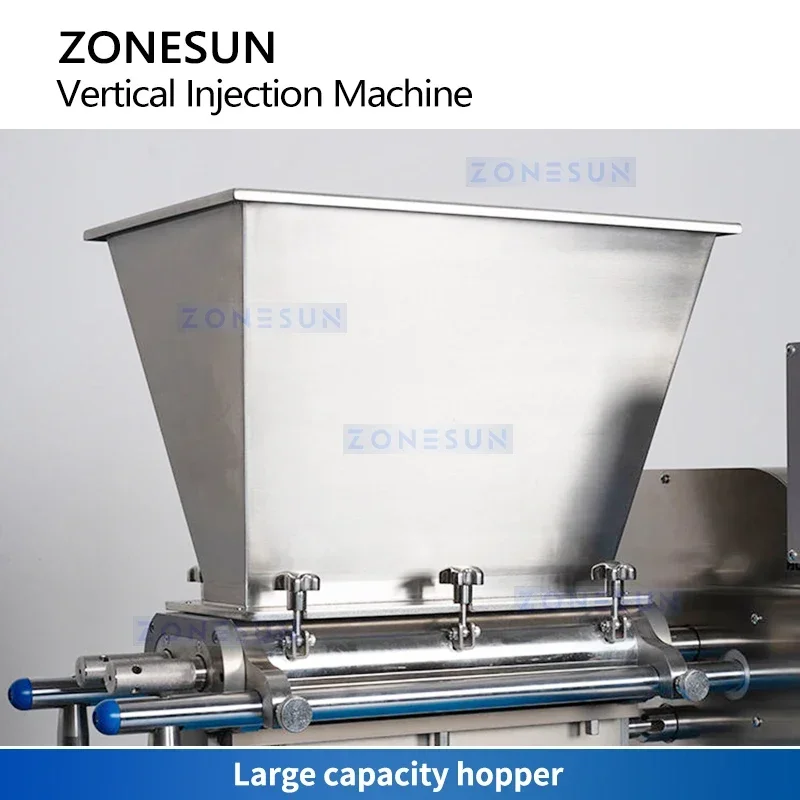 ZONESUN ZS-CZI3 Commercial Pastry Filling Machine Auto Croissant Jam Injector 4 Heads Bakery Bread Production Line Equipment
