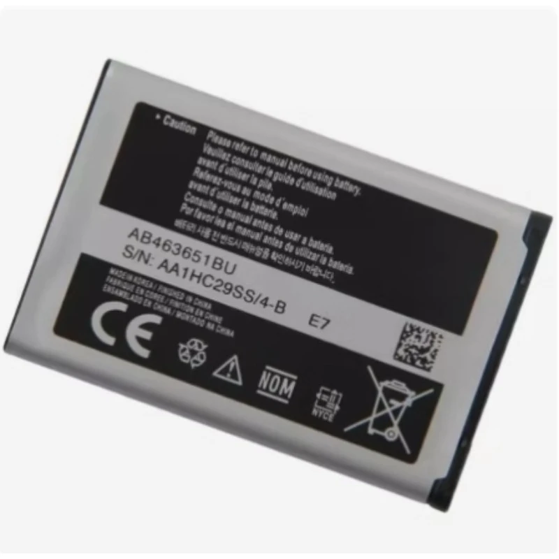 New High-quality Battery AB463651BC AB463651BE AB463651BU for W559 S5620 S5630C C3200 F339 S5296 C3322 GT-C3530 GT-S5610