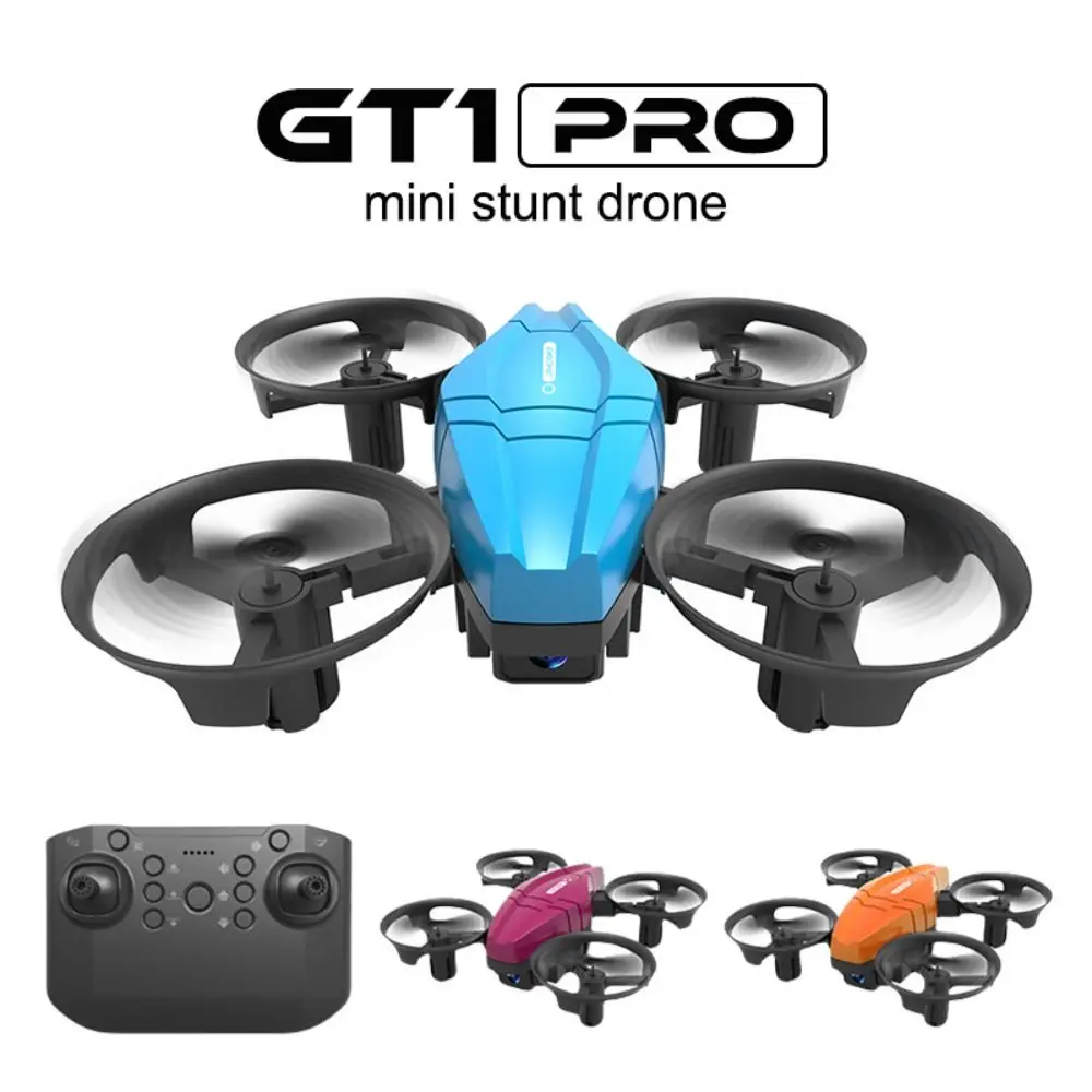 

ABS Remote Control Airplane Model Four-axis 2.4G GT1 Mini Drone Portable Sturdy RC Stunt Aircraft Boys Toys