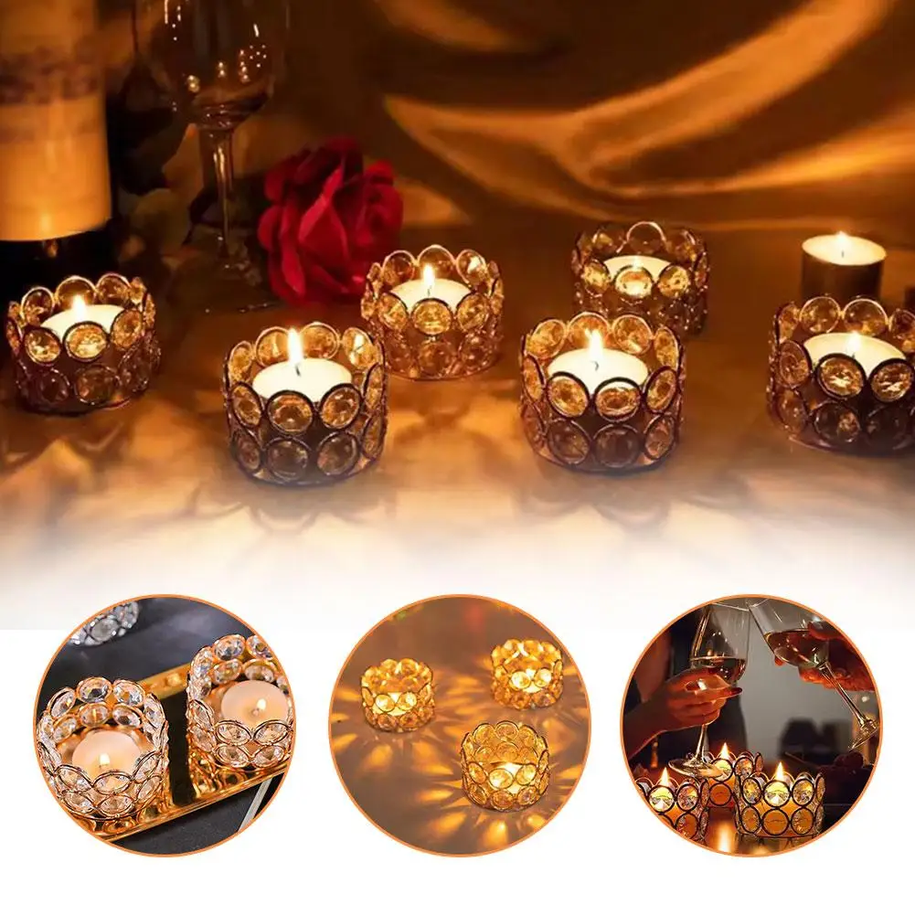 Candle Holders Wedding Decor Valentine's Day Crystal Home Candles Gift Decoration Decor Box Candlestick Table Tea Family Li A6T3