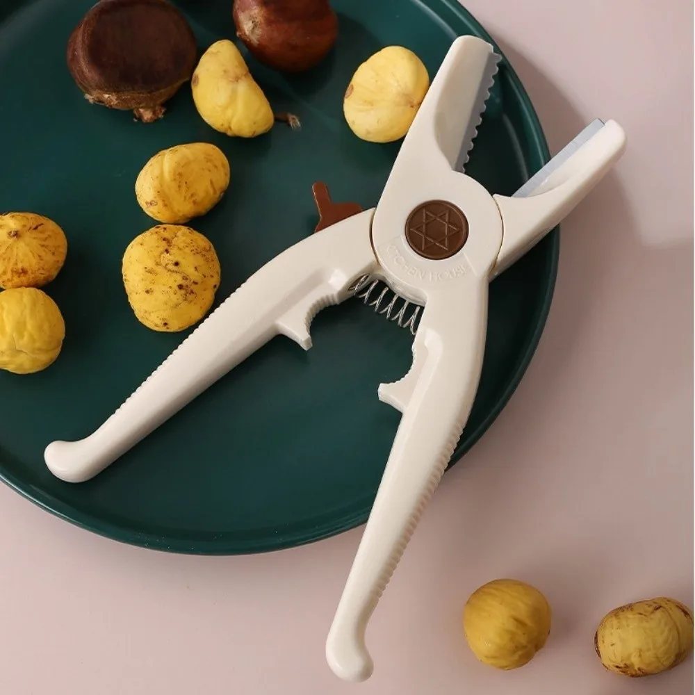 Ergonomic Chestnut Opener Labor-Saving Heavy Duty Nut Sheller Easy to Clean Multi-Functional Chestnut Peeler Household