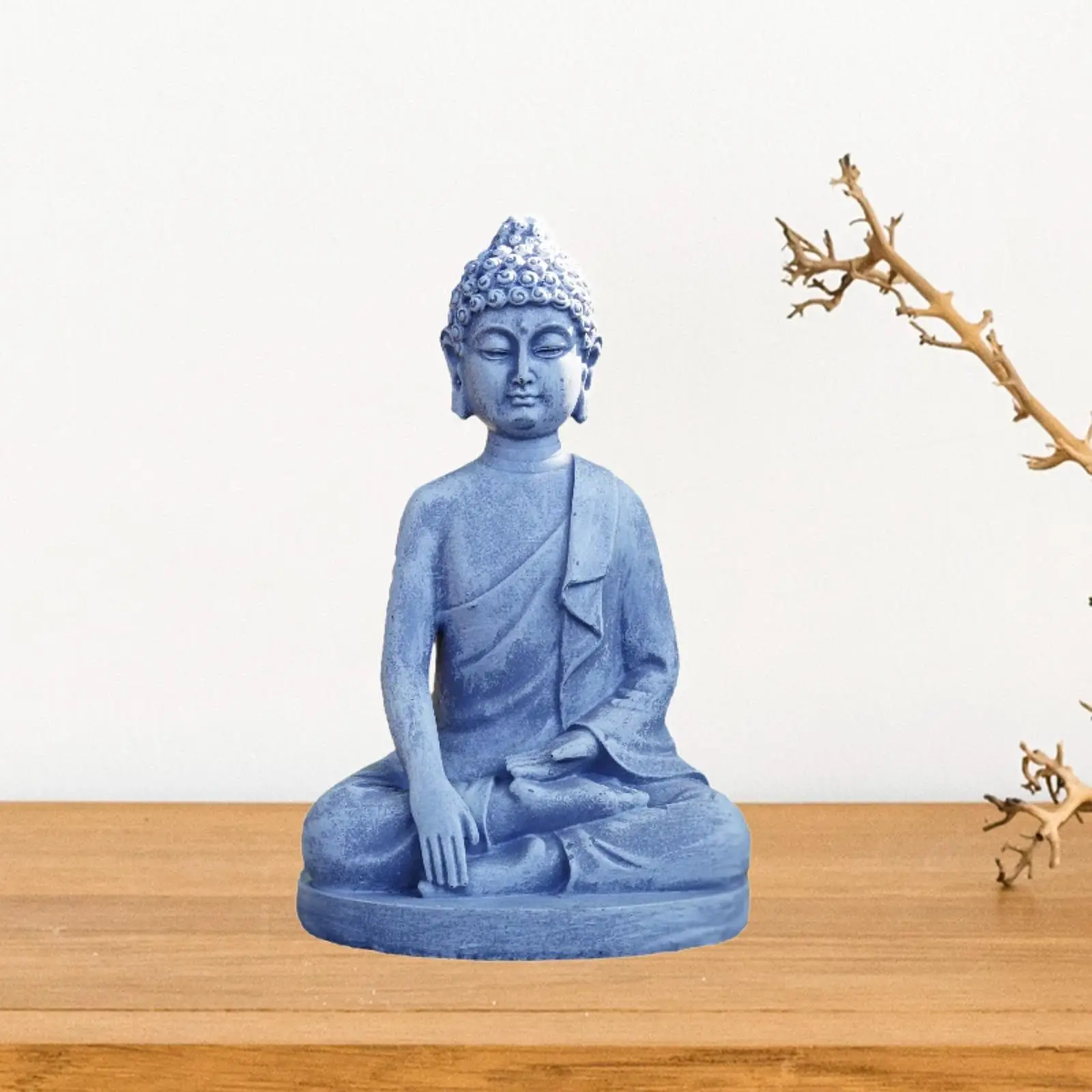 Buddha Statue Resin Ornament Fengshui Figurine for Home Decor Centerpiece Table Desk Shelf Housewarming view 5