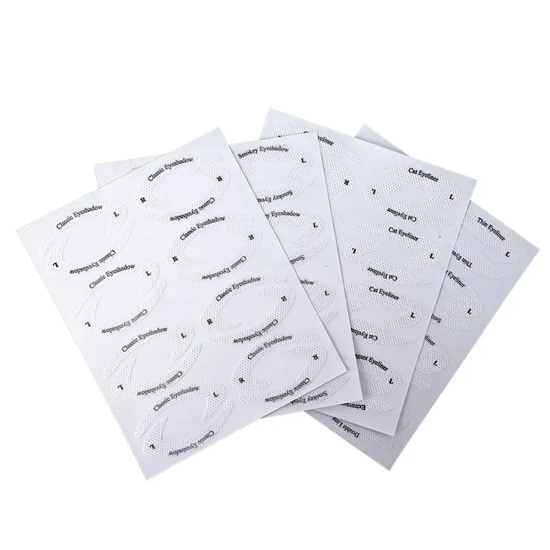 1 pz/set adesivi per sopracciglia pigri veloci modello di carta per sopracciglia Eyeliner stencil per ombretti guida per ausili tatuaggi strumento per il trucco regolabile