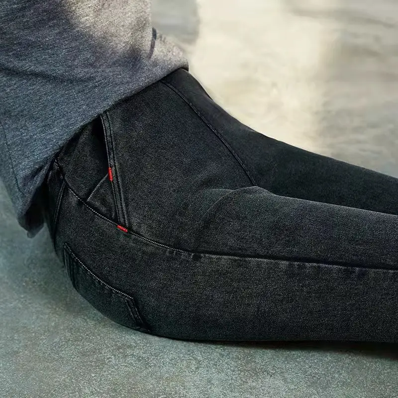 Elasticated Waist Jeans Female Slim Wear Leggings Spring and Autumn Thin High Waist Thin Foot Pencil Pants for Women 2023 New