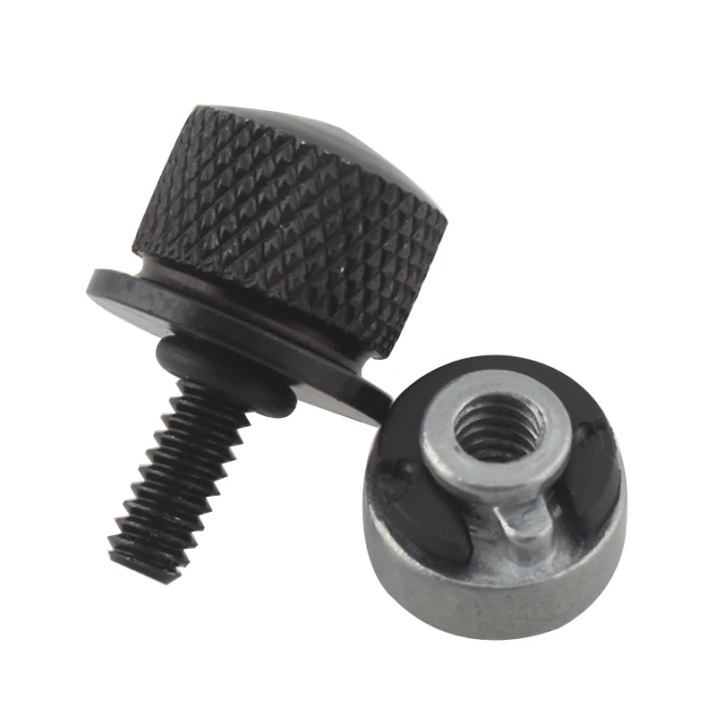 

Rear Fender Seat Bolt And Nut Mounting For Harley Davidson Sportster Touring Softail Dyna Cvo 1996-Later Black Bolt Silver Nut