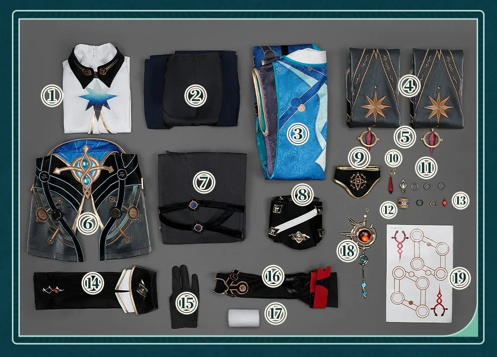 Irelia H Honkai: Star Rail Anaxagoras Косплей Костюм Anaxagoras Униформа Костюмы на Хэллоуин