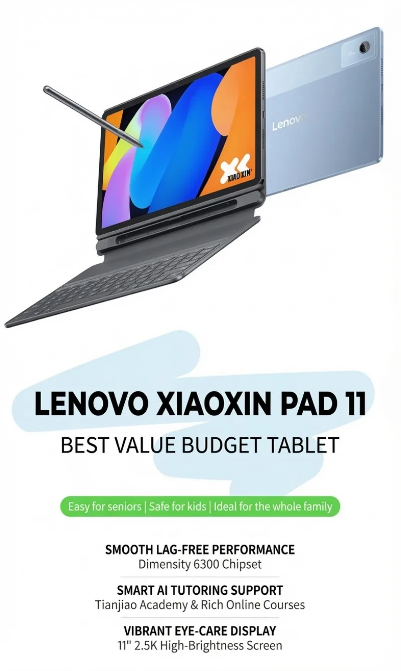 2025 New Learning Tablet Lenovo Pad 2025 11inch Google Play Tablet Global ROM 7040mAh WIFI Dimensity 6300 2.5K Screen
