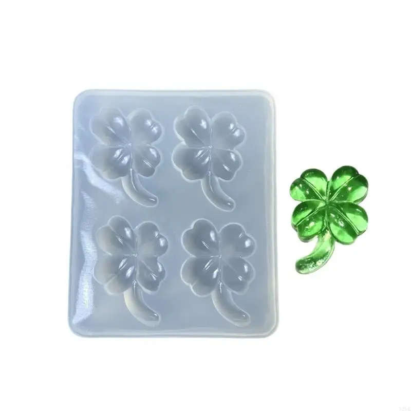 

N2UE Reusable Silicone Clovers Mold For Resin Jewelry Accessory Molds Creative DIY Projects Heat Resistant Material Compact